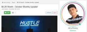 Affiliate Marketing Success Story Jerry