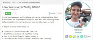 Affiliate Marketing Success Story Nathaniell