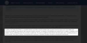 ftc stance on affiliate marketing disclosure