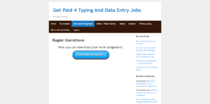 getpaid4typing.net work assignment