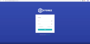 Storez sign up