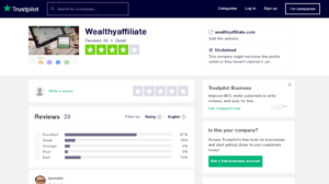 trust pilot wealthy affiliate