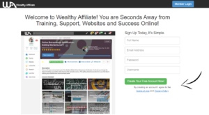 Create free Wealthy Affiliate Account