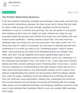 Meg Bahadur Cashback World review