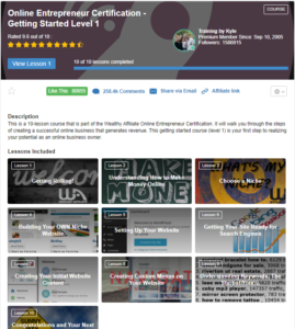 Online certification course