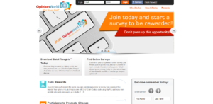 Opinion World main page