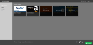 Rewardable Redeem desktop area