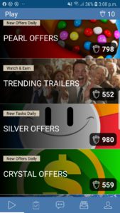 Rewardable app homepage