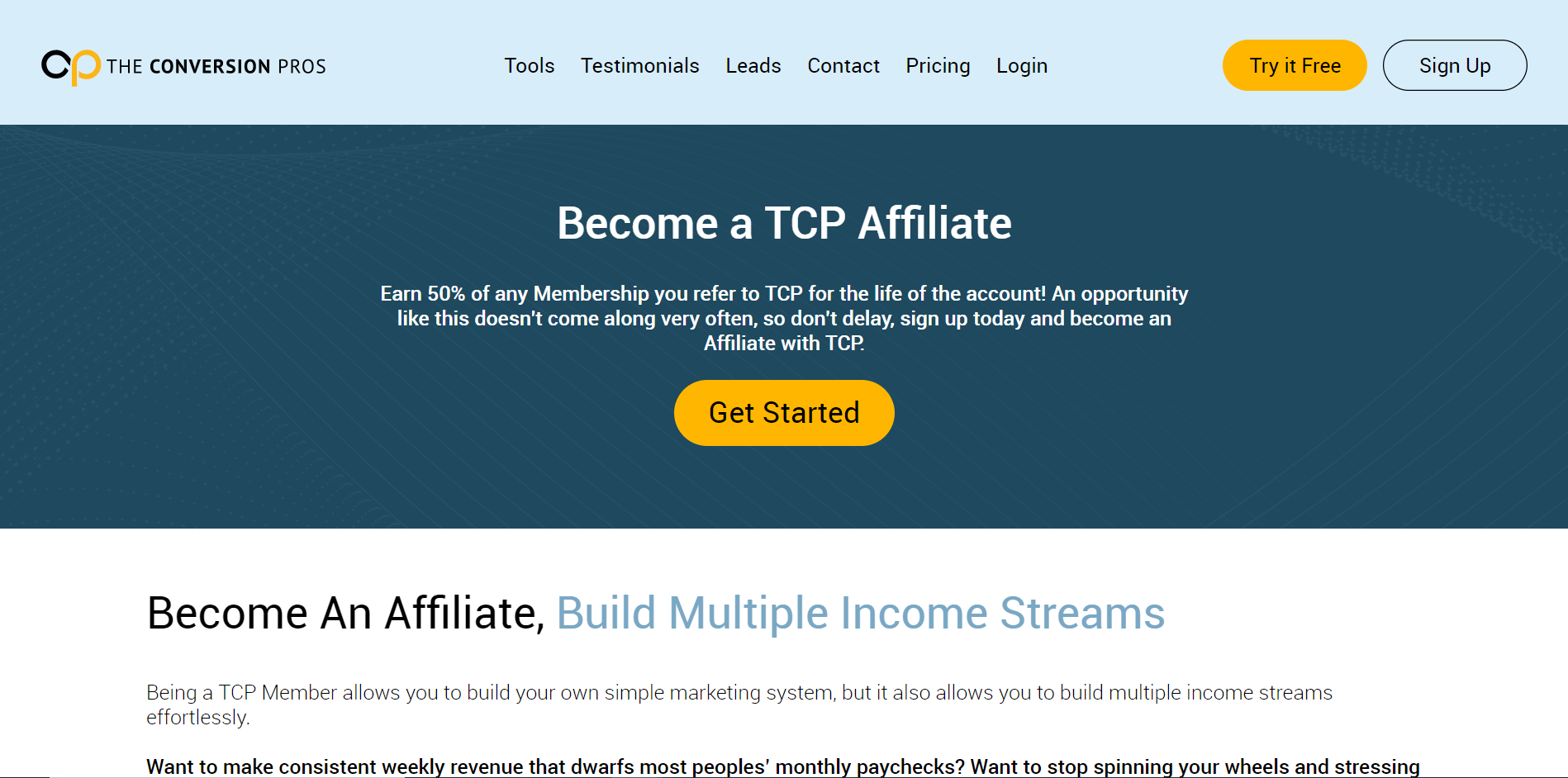 Become an Affiliate of The Conversion Pros