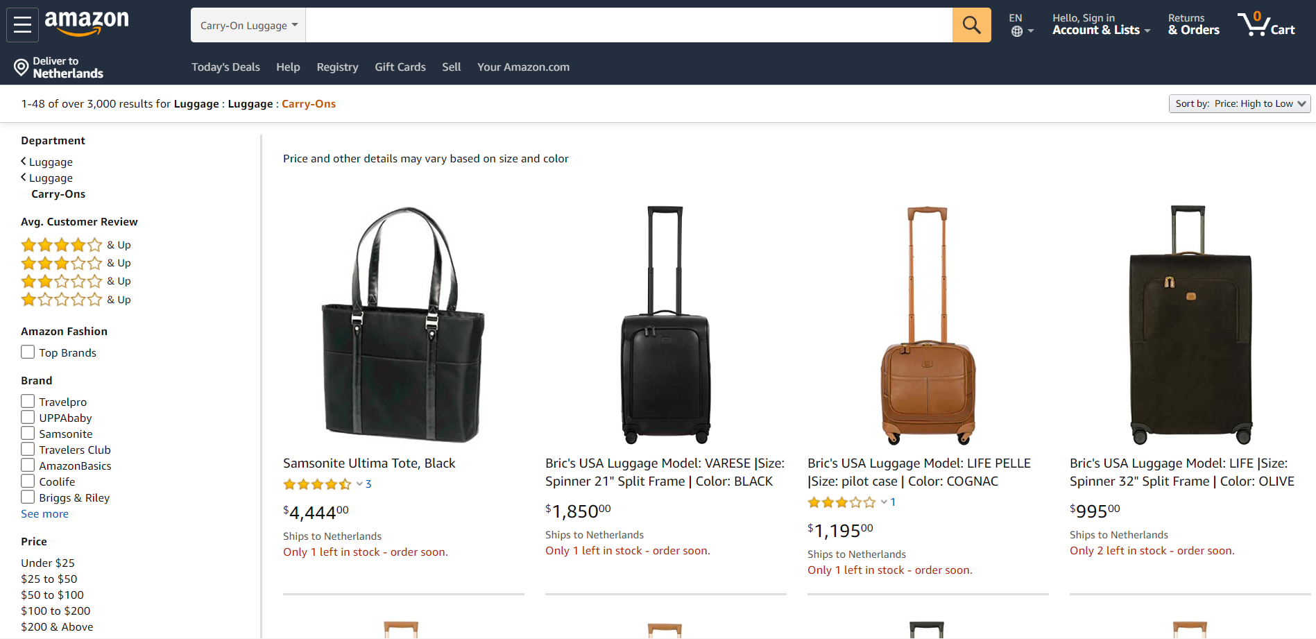 travel bags Amazon
