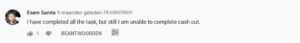Cashload Youtube comment 3