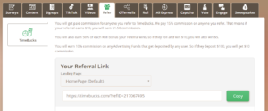 Timebucks Referral link