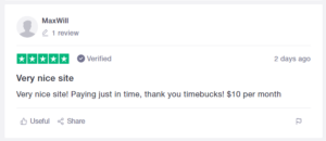 Timebucks comment 10 dollars monthly