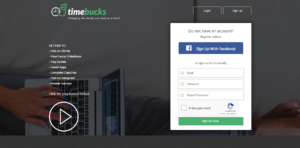 Timebucks sign-up
