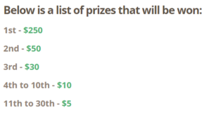 Timebucks weekly sweepstakes