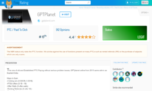 Foxy rating GPTplanet