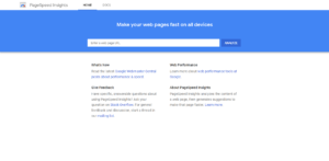 Google pagespeed insights