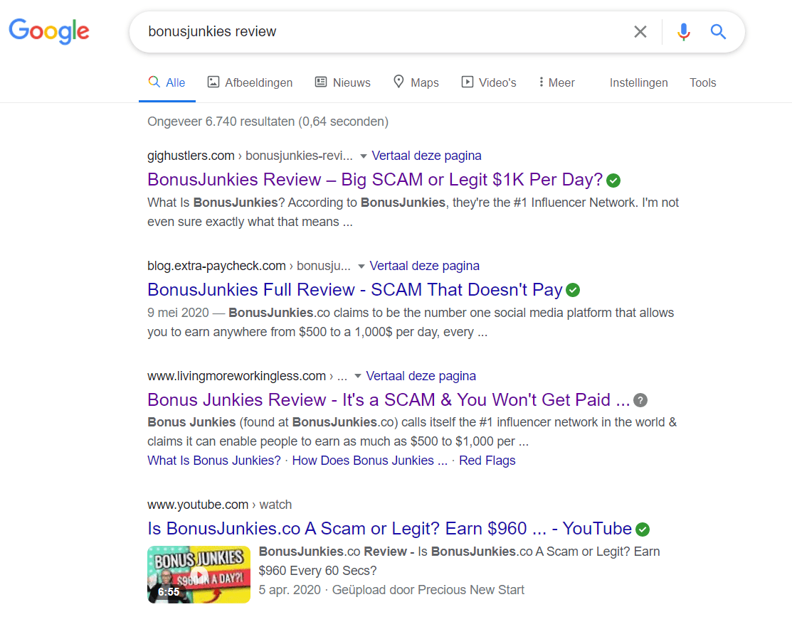 Bonus Junkies Search results
