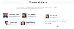 Social Bounty famous members