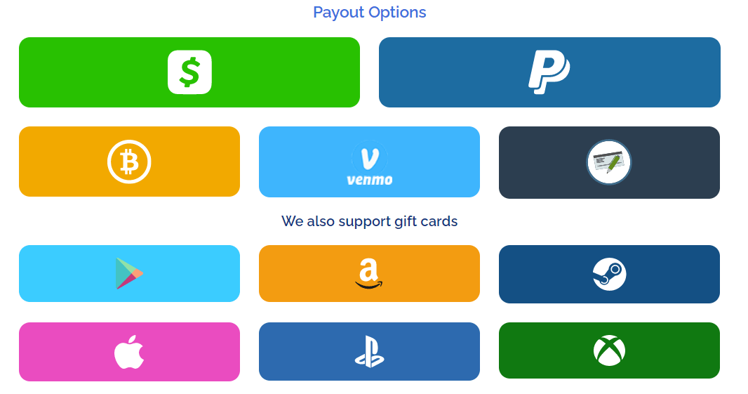 Social Bounty payout options