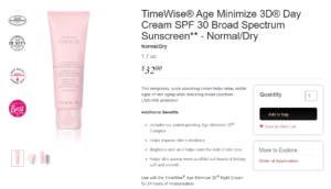 Mary Kay Timewise age suncreen