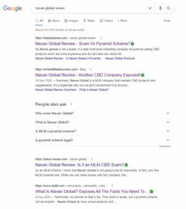 Novan Global review google search results
