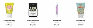 Perfectly Posh products in the 10 dollar range