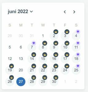 Wealthy Affiliate Video calendar of june