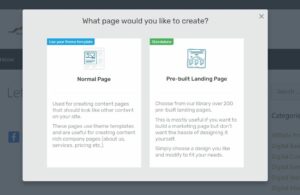 Choose your page with Thrive Themes