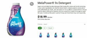 Melaleuca MelaPower 9X laundry detergent