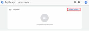 Create a tag manager account