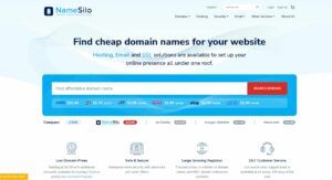 Find cheap domains with namesilo