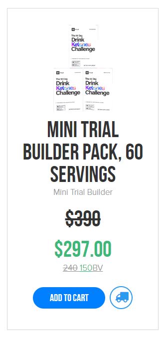 Pruvit mini trial builder pack