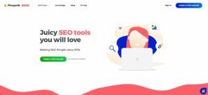 Mangools main page